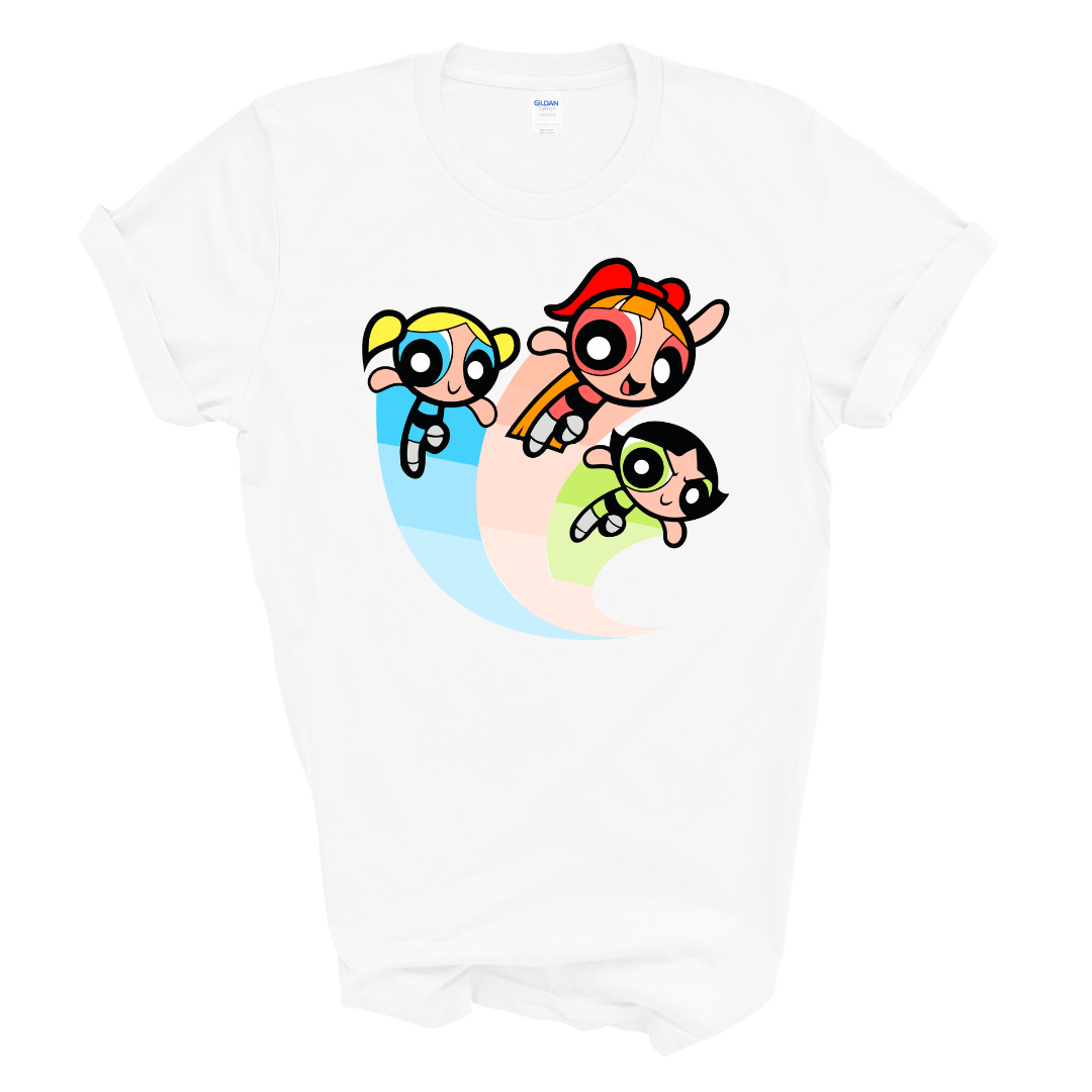 FLYING design The Powerpuff Girls T-shirt for Adults
