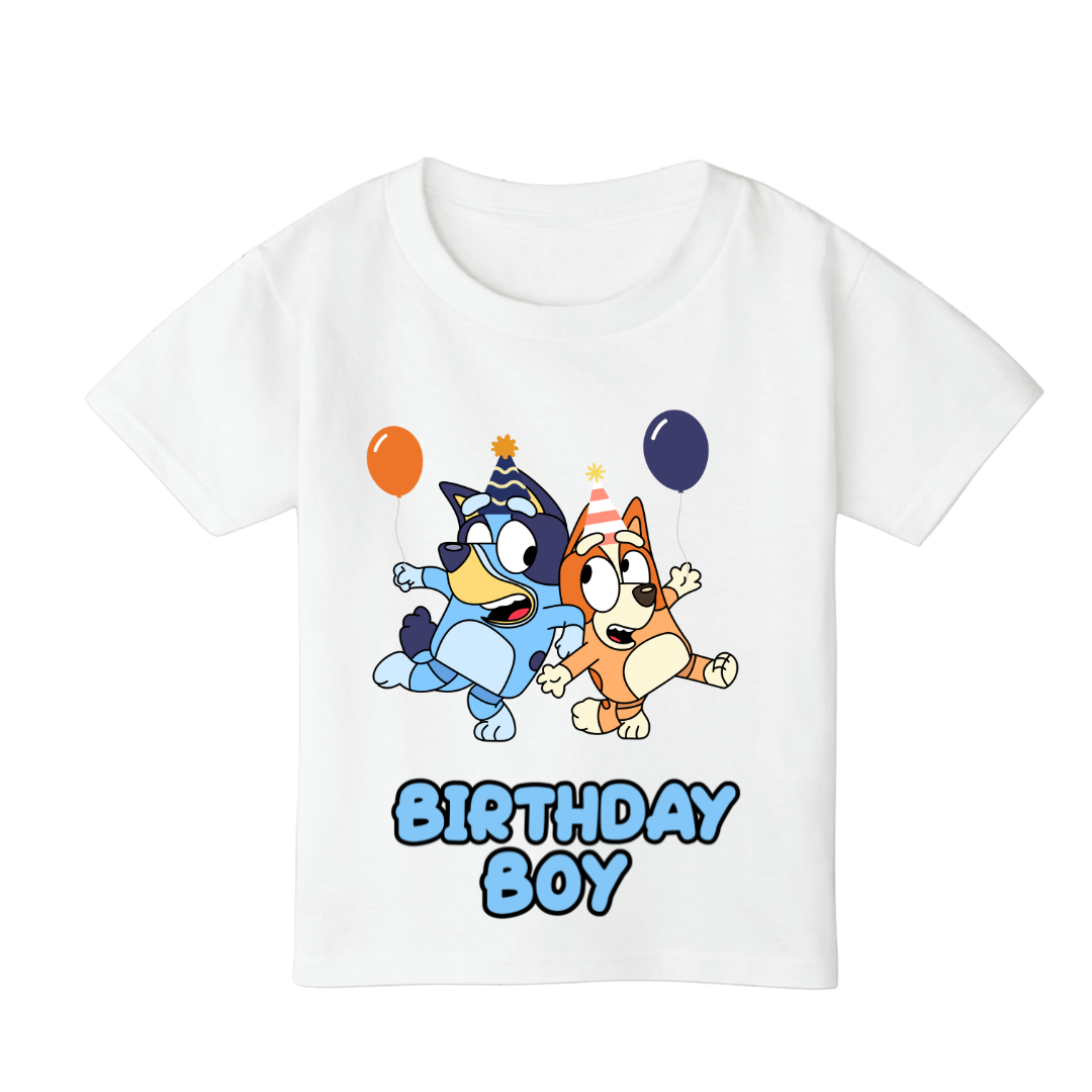 BLUEY and BINGO Birthday T-shirt for Boys or Girls