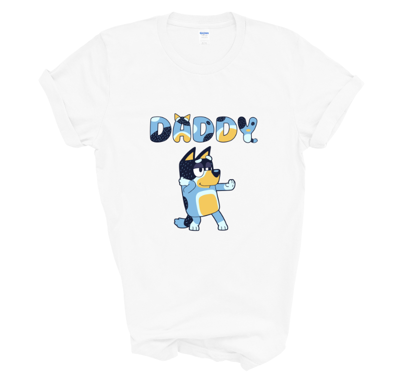 Bluey inspired Daddy T-shirt for Fathers Day