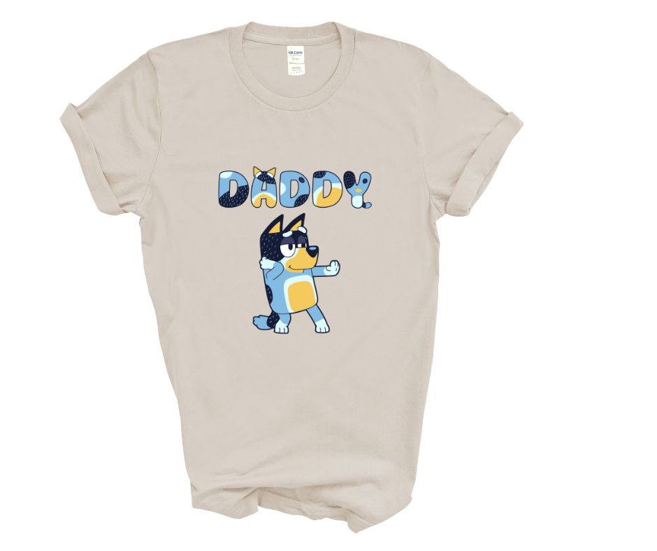 Bluey inspired Daddy T-shirt for Fathers Day
