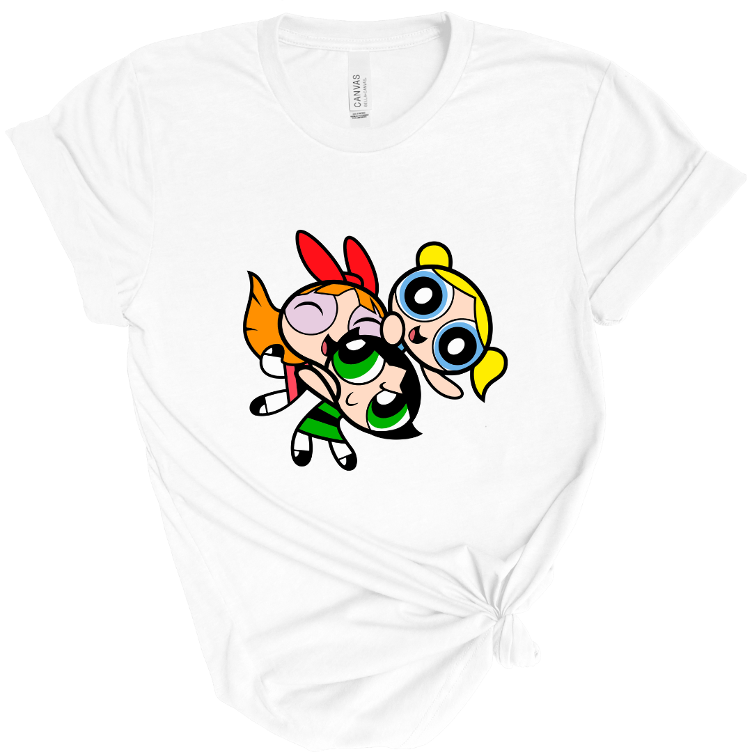 HAPPY design The Powerpuff Girls T-shirt for Adults