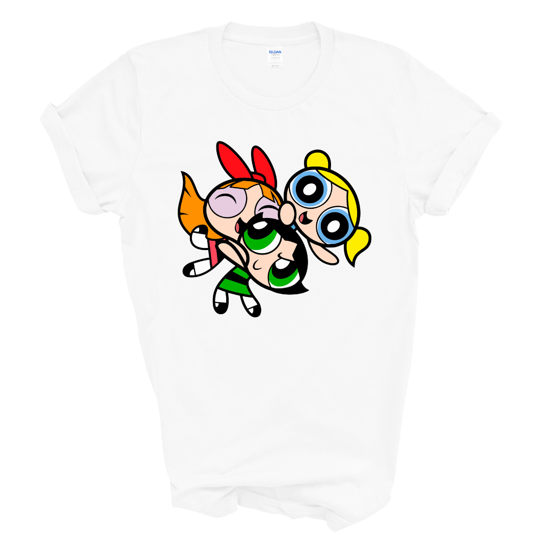 HAPPY design The Powerpuff Girls T-shirt for Adults