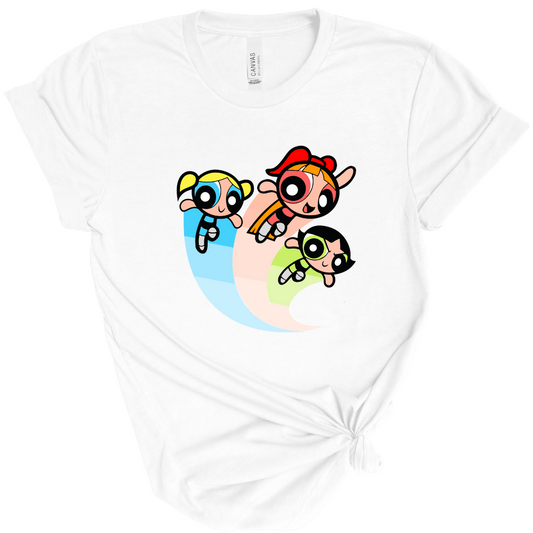 FLYING design The Powerpuff Girls T-shirt for Adults