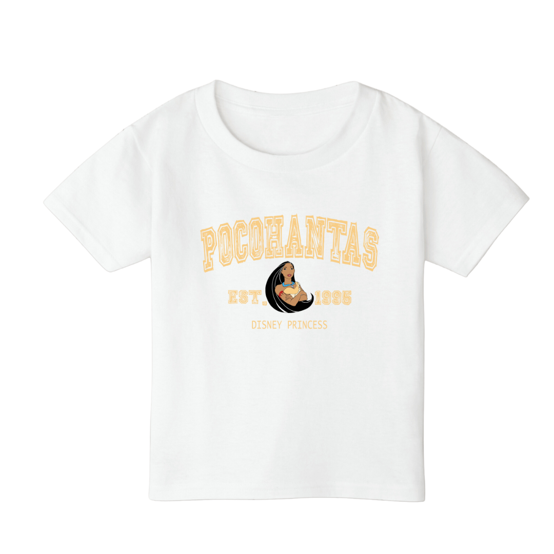 POCOHANTAS princess white T-shirt for Kids