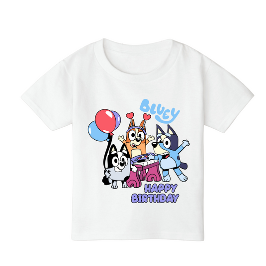 BLUEY Birthday Celebration Kids T-shirt