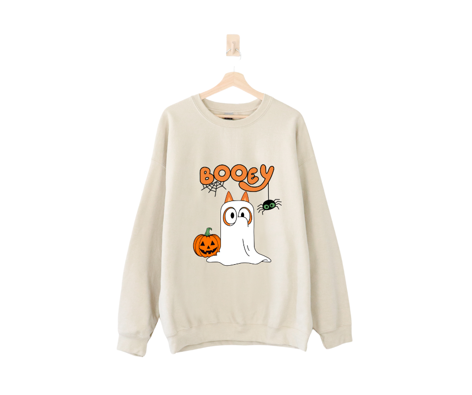 BOOey Halloween Sand Sweatshirt for Kids inspired by Bluey